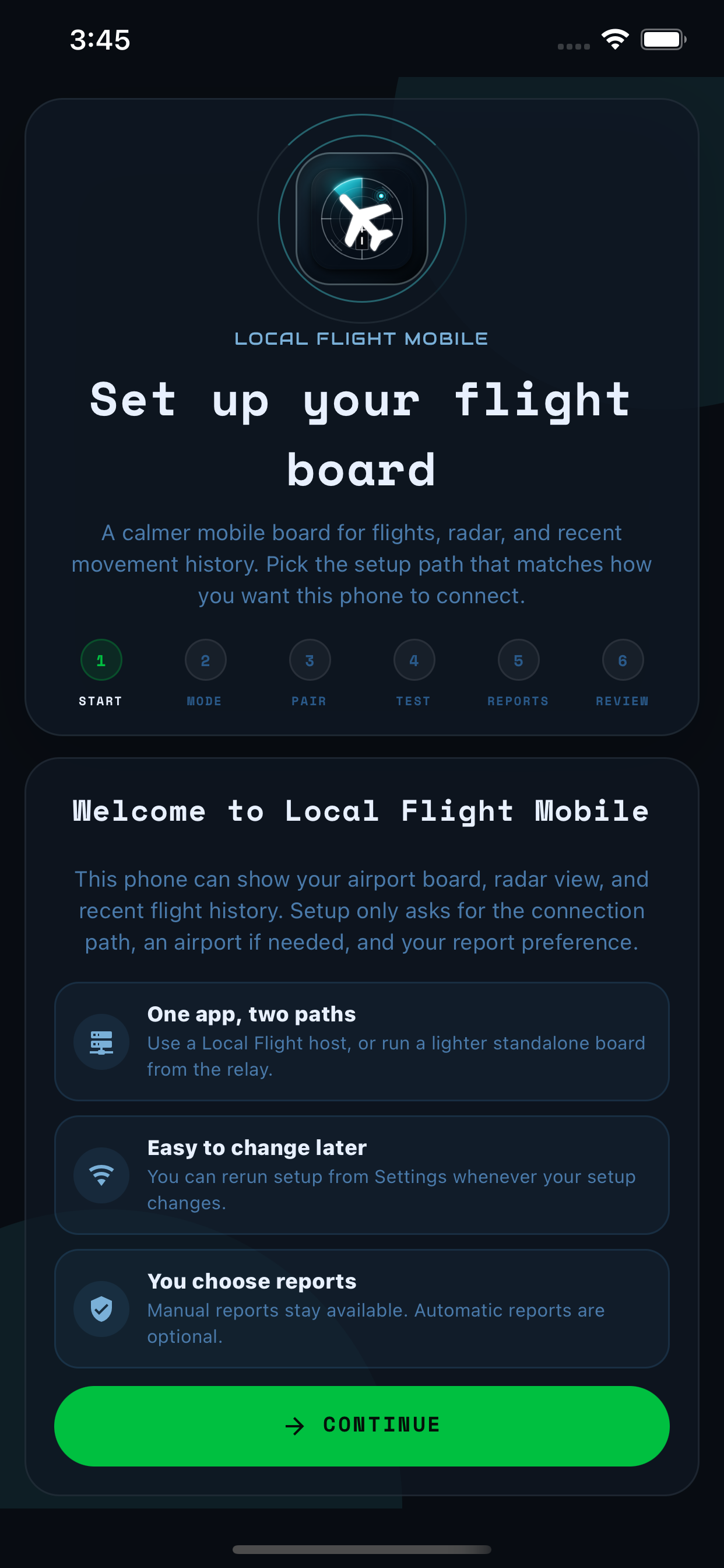 Setup on iOS